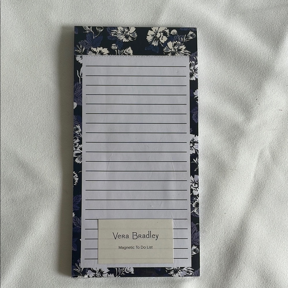 Vera Bradley Frosted Floral Magnetic To Do List New and Sealed!